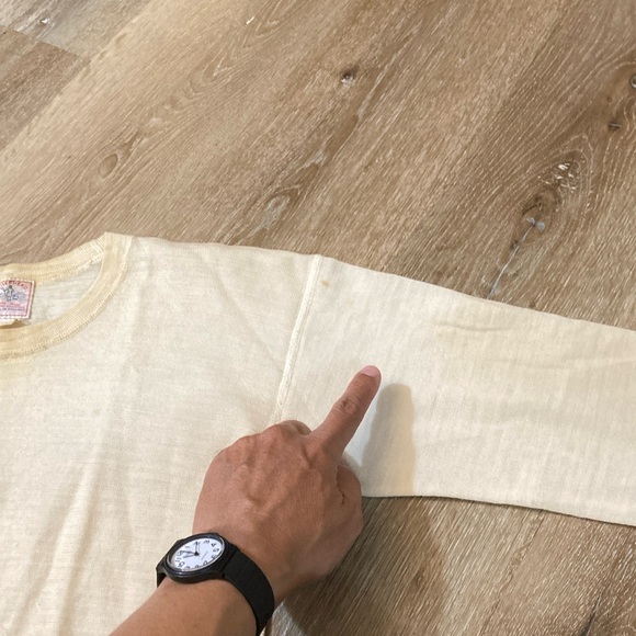 Vintage Shepherd Pure Wool Thermal Undershirt Sweater 1940s WW2 Size 38.5 / S/M - Picture 8 of 13